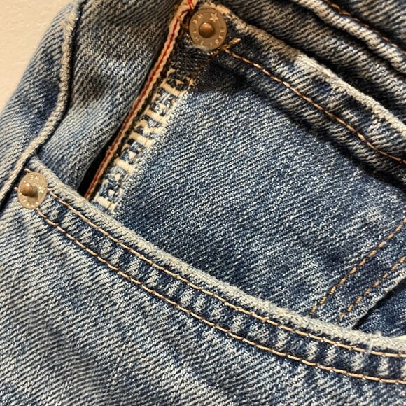 NWT $148 We The Free Slade Slim Selvedge Jean Current On Free People Sz 26 - Picture 10 of 16